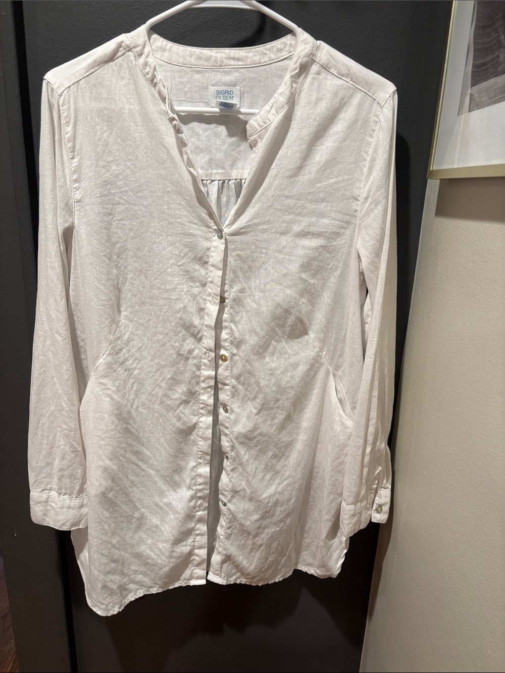 Sigrid Olsen Lightweight white Button-Down Shirt